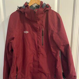 Wantdo Waterproof Jacket Brick Red
